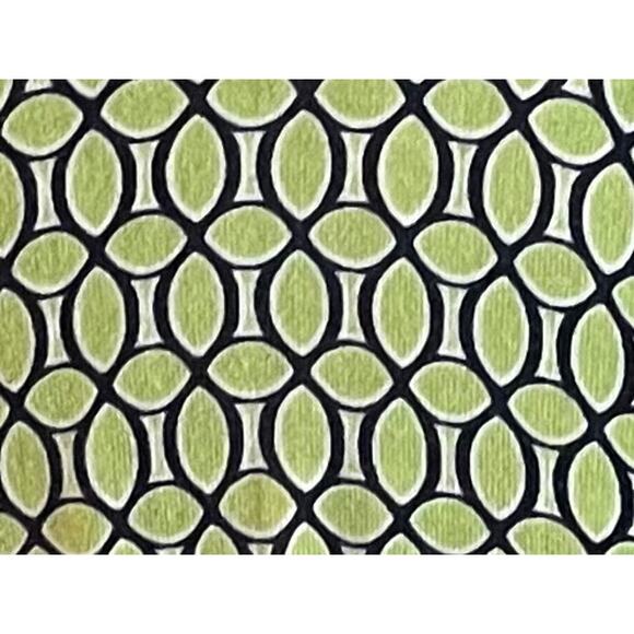 Crown & Ivy Navy & Green Geometric Print Cotton Blend 3/4 Sleeve Cardigan, S - Picture 5 of 12